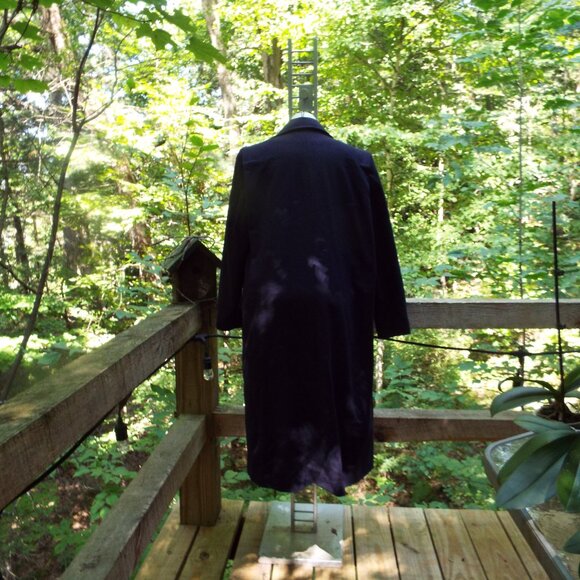 Forcaster OF Boston Blue Long Coat With Scarf Size 16 - Picture 2 of 7